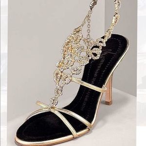 Giuseppe Zanotti Crystal Kitten Heels